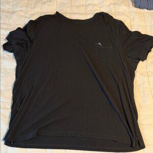 Big and Tall Tommy Bahama Black Tee